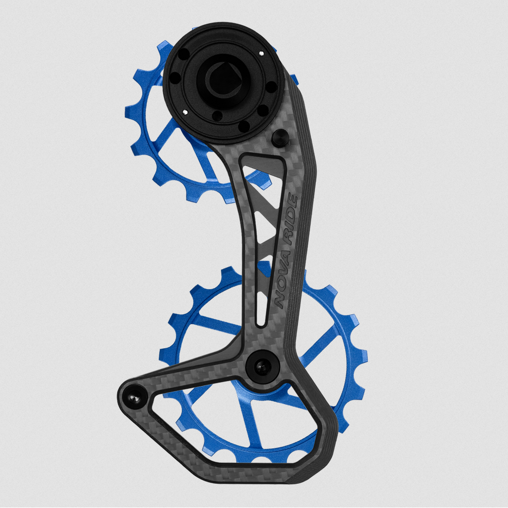 Sistema Pulegge Nova Ride CCD EVO Sram AXS 12v - Blu Nova Ride