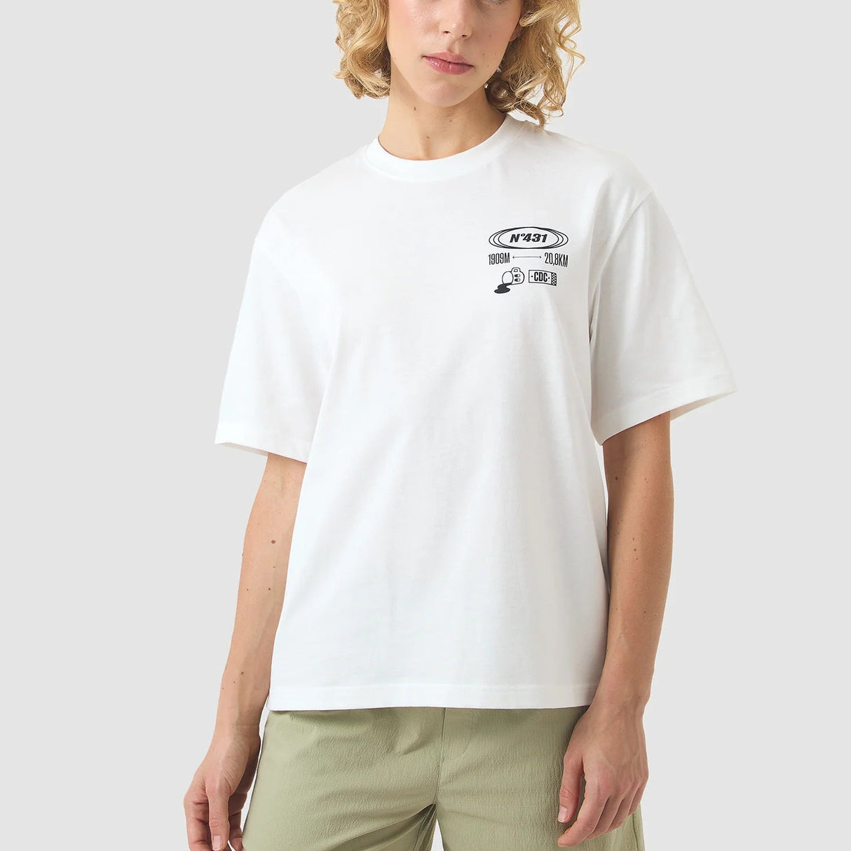 Cafe du Cycliste Col Ventoux T-Shirt - Weiss