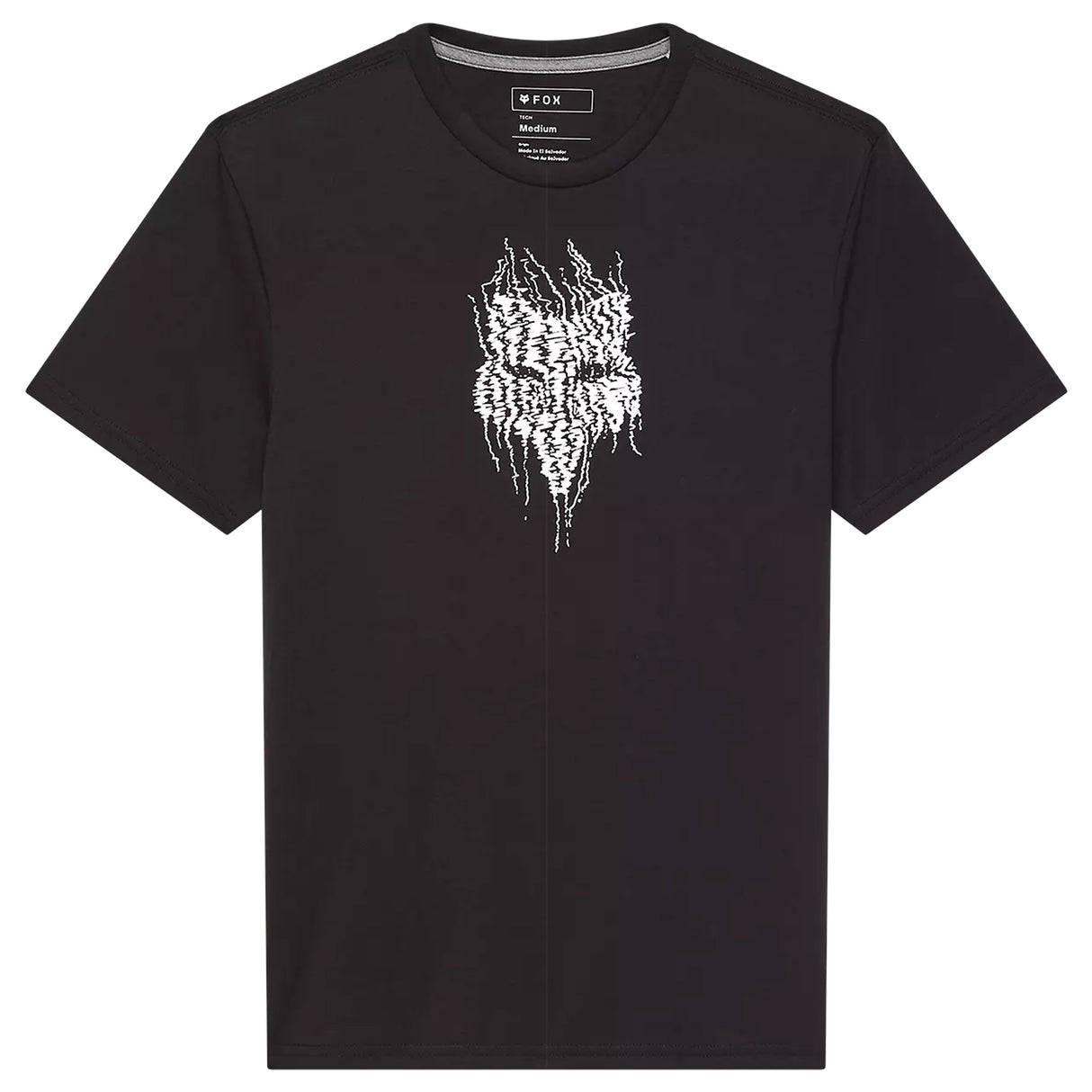 T-Shirt Fox Bark Tech - Nero Fox