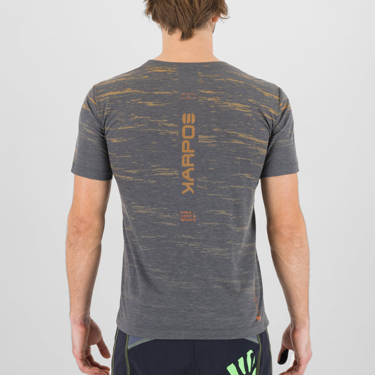 T-Shirt Karpos Tremalzo - Grigio arancio Karpos