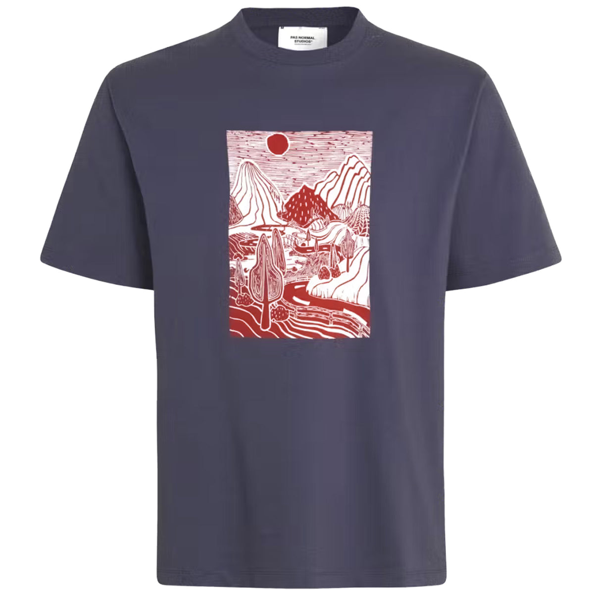 T-Shirt Pas Normal Studios Off-Race Graphic - Grigio Pas Normal Studios