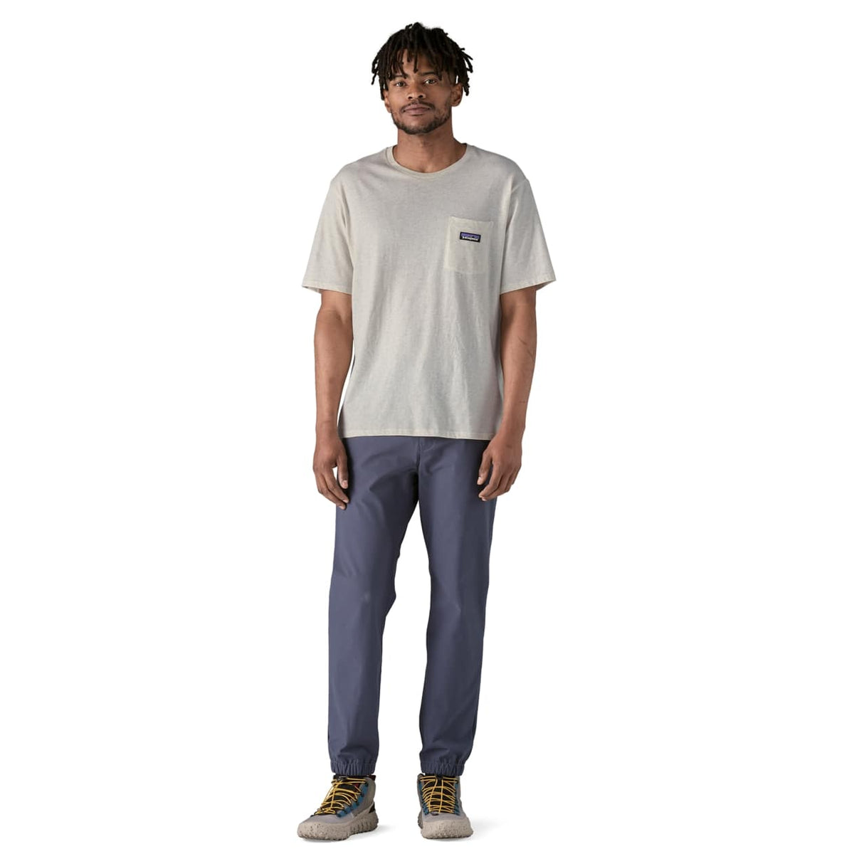 T-Shirt Patagonia Daily Pocket - Bianco Patagonia