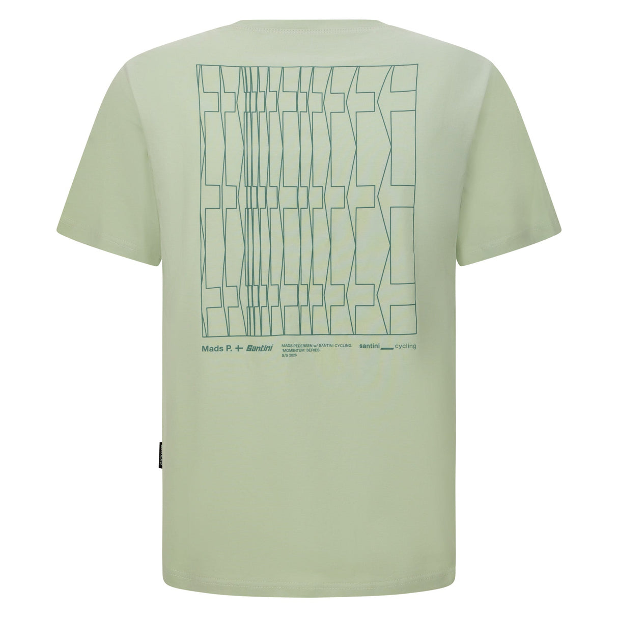 T-Shirt Santini Mads Pedersen Momentum Series - Verde Santini