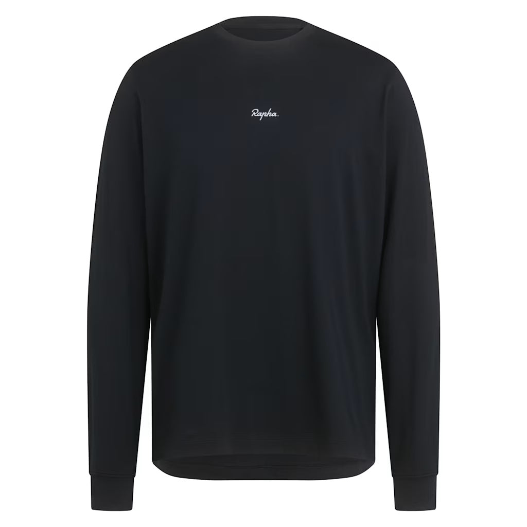T-Shirt maniche lunghe Rapha Cotton - Nero Rapha