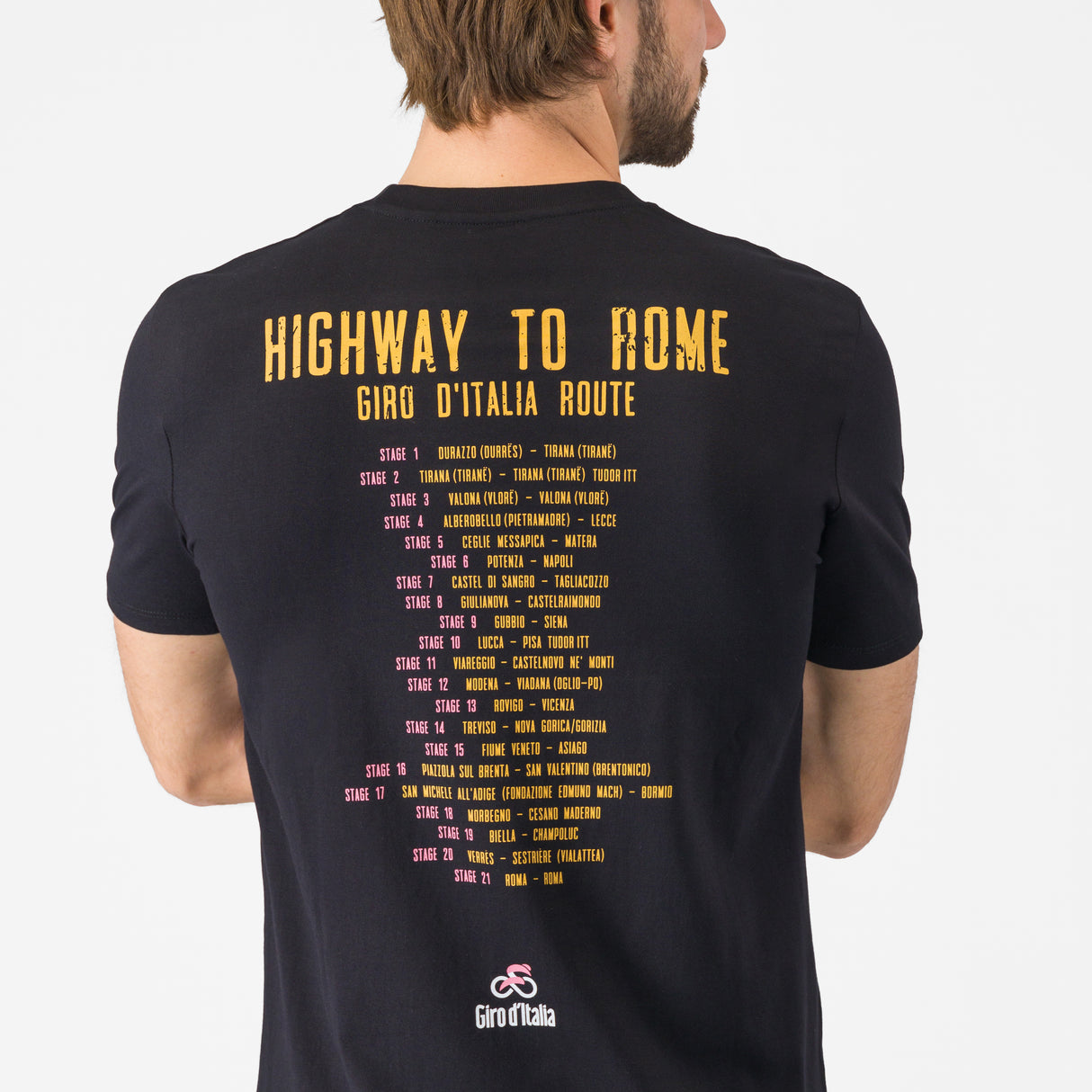 T-shirt Giro d'Italia - Highway To Rome Castelli