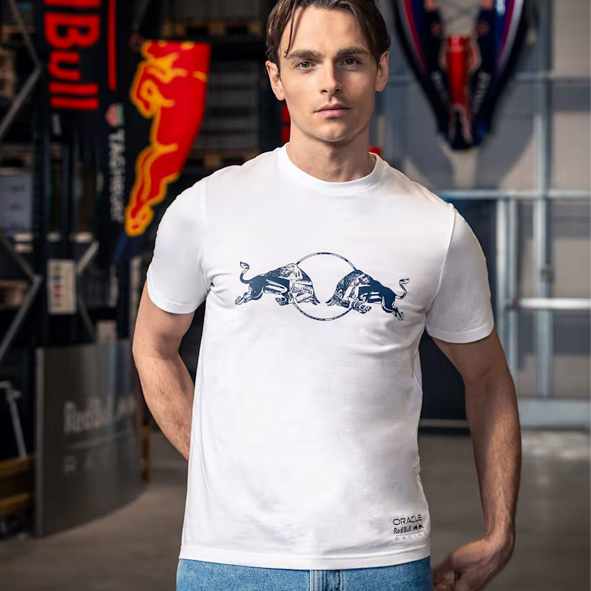 T-shirt Oracle Red Bull Racing Dynamic - Bianco Red Bull