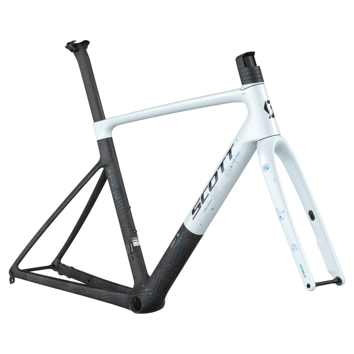 Telaio Scott Addict RC Pro HMX - Bianco nero Scott
