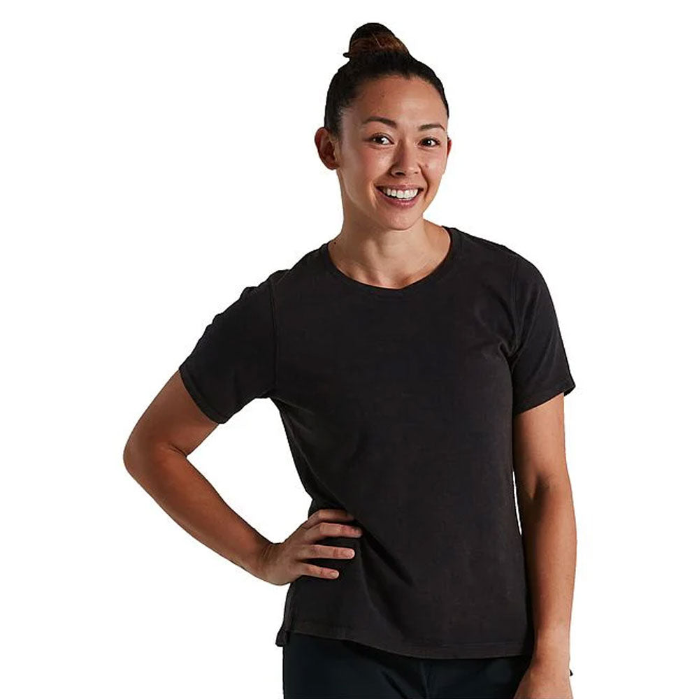 T-Shirt donna Specialized Trail Supima - Nero - Q