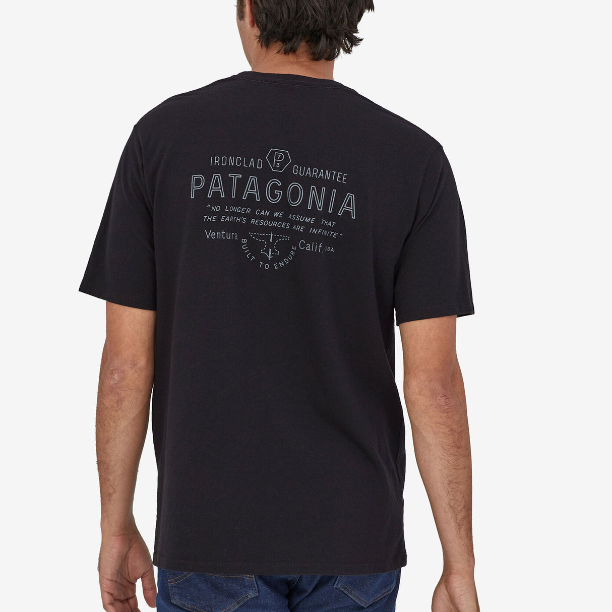 T-Shirt Patagonia Forge Mark Responsibili - Nero - A