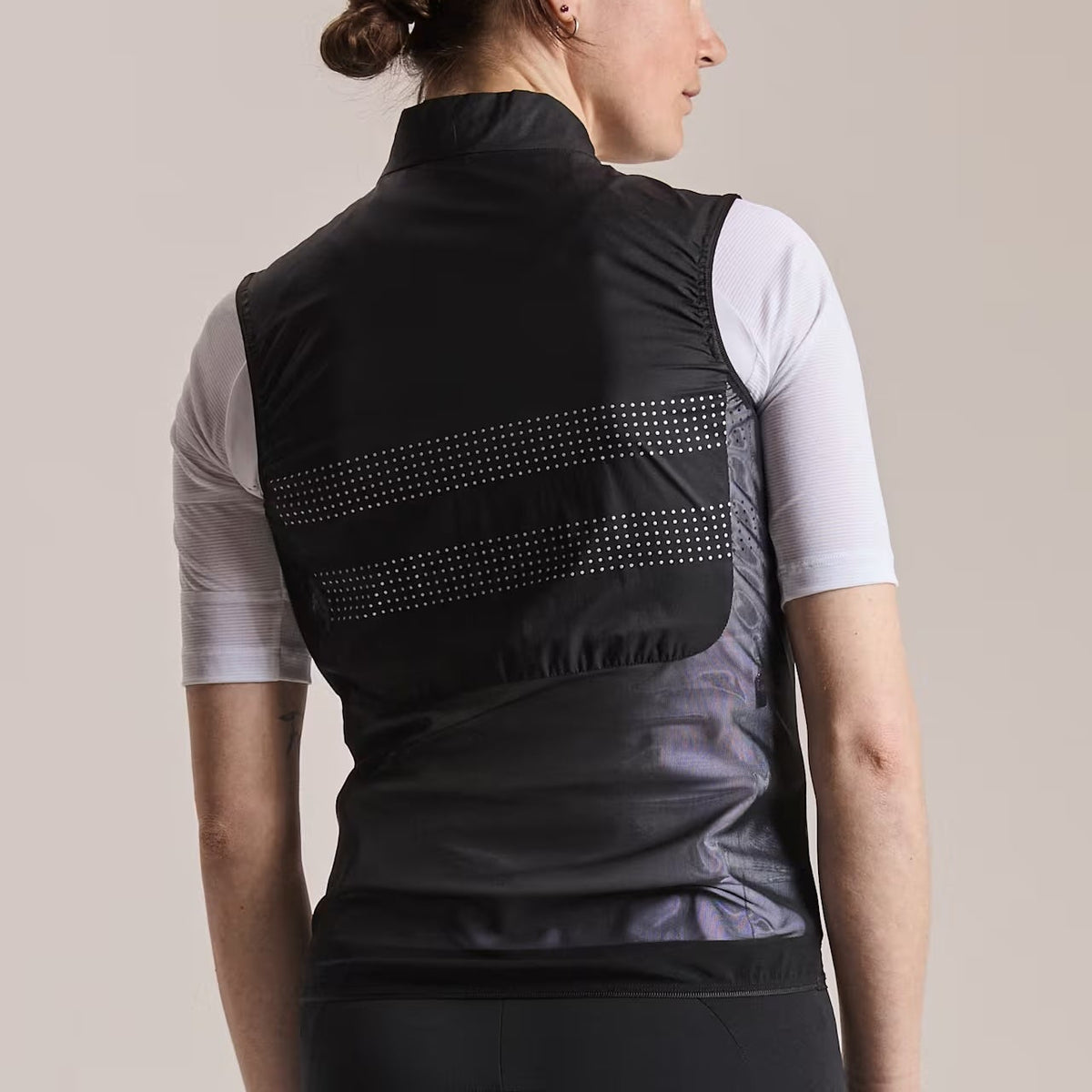 Rapha Brevet Wind 3 frau weste - Schwarz