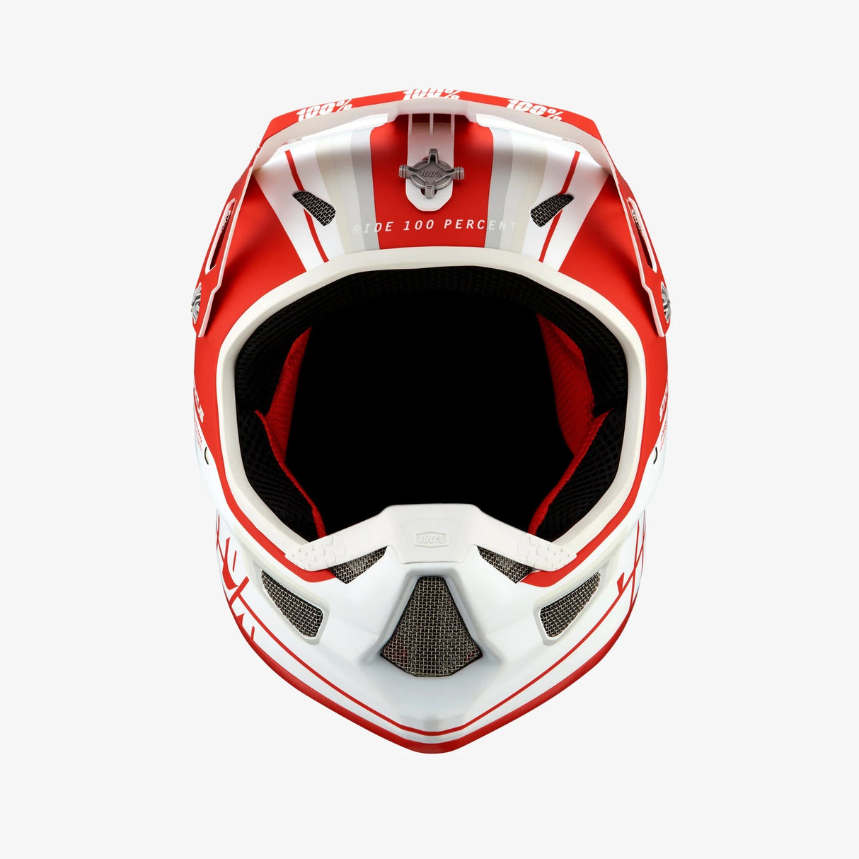 Casco 100% Status - Bianco rosso - P