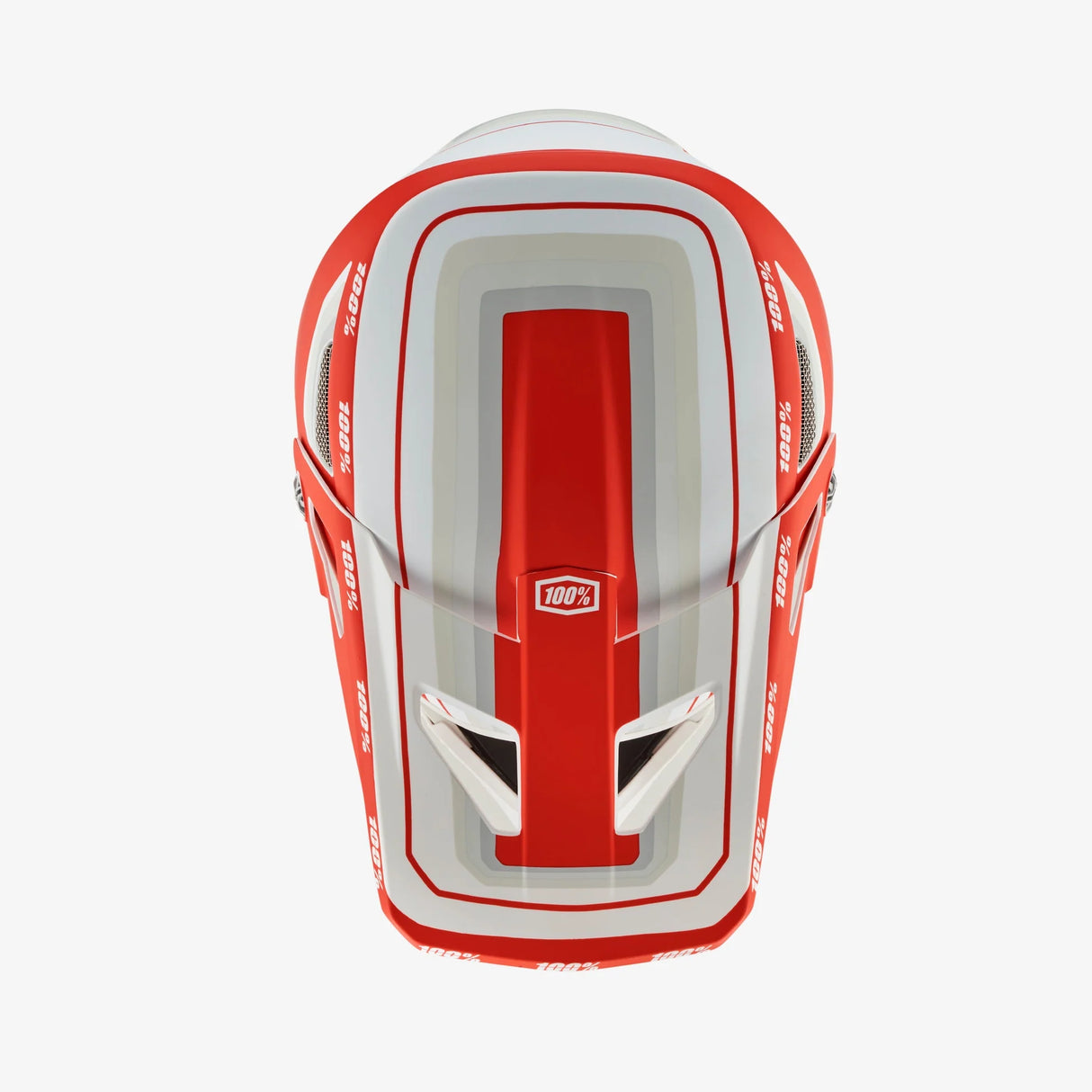 Casco 100% Status - Bianco rosso - A
