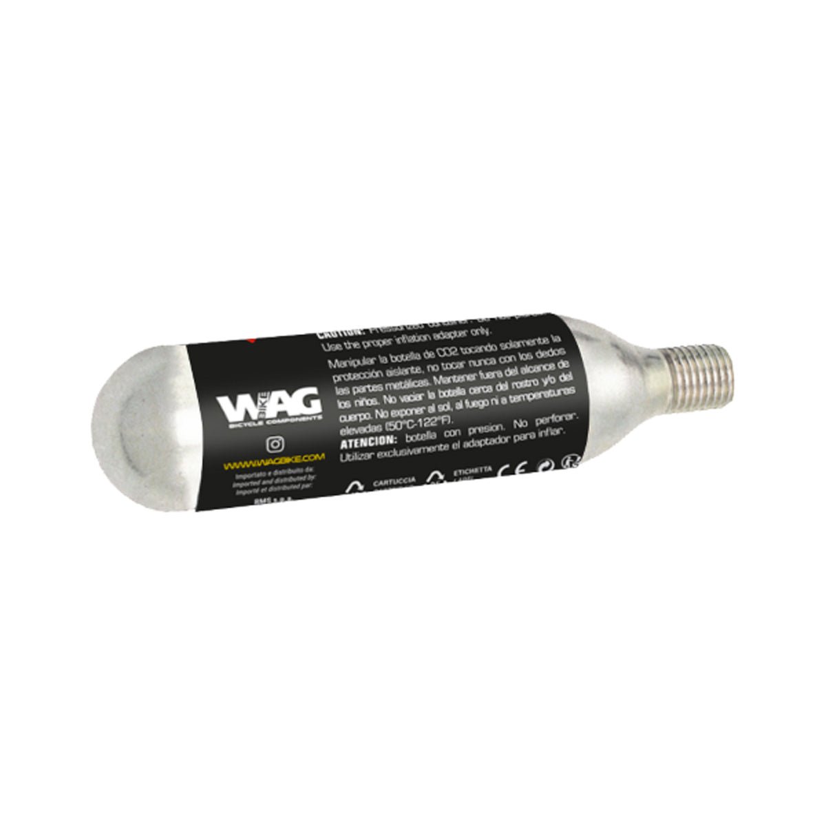 3x Bomboletta CO2 16g + Kit Rubinetto Per Gonfiaggio Ruote Bici - WAG