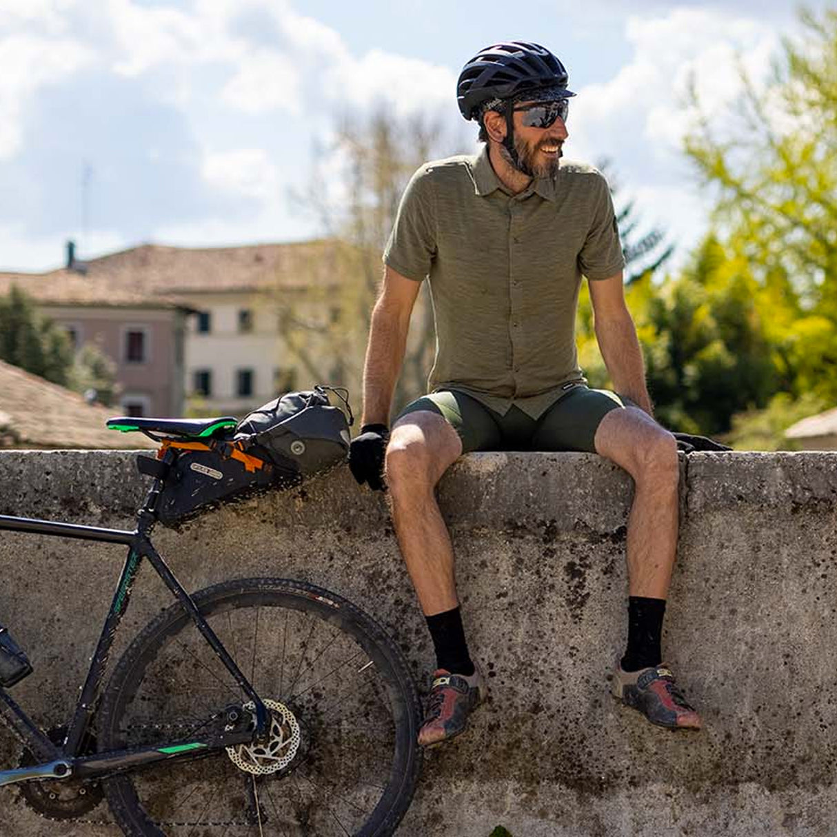 Camicia Santini Summer Gravel - Verde - P