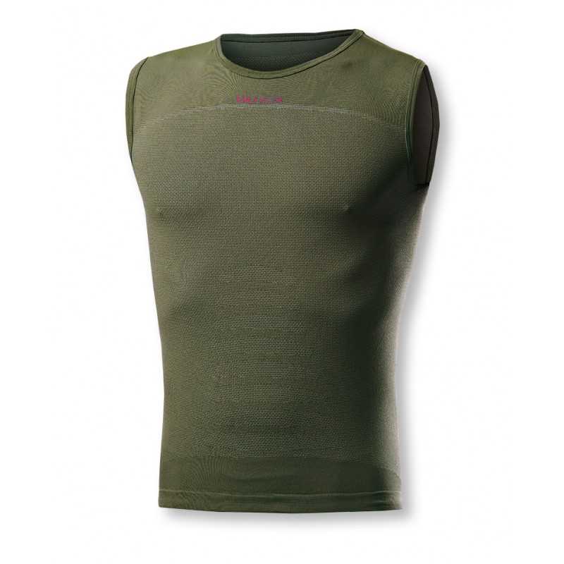Maglia intima senza maniche Biotex + Carbon - Verde scuro - H