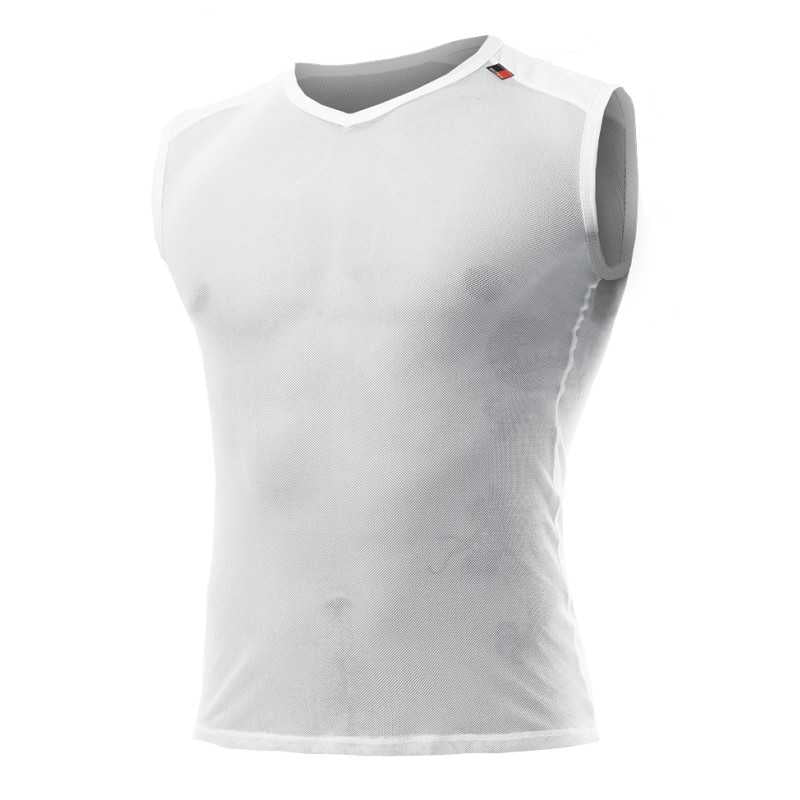 Maglia intima senza maniche Biotex Microrete Velo - Bianco - F