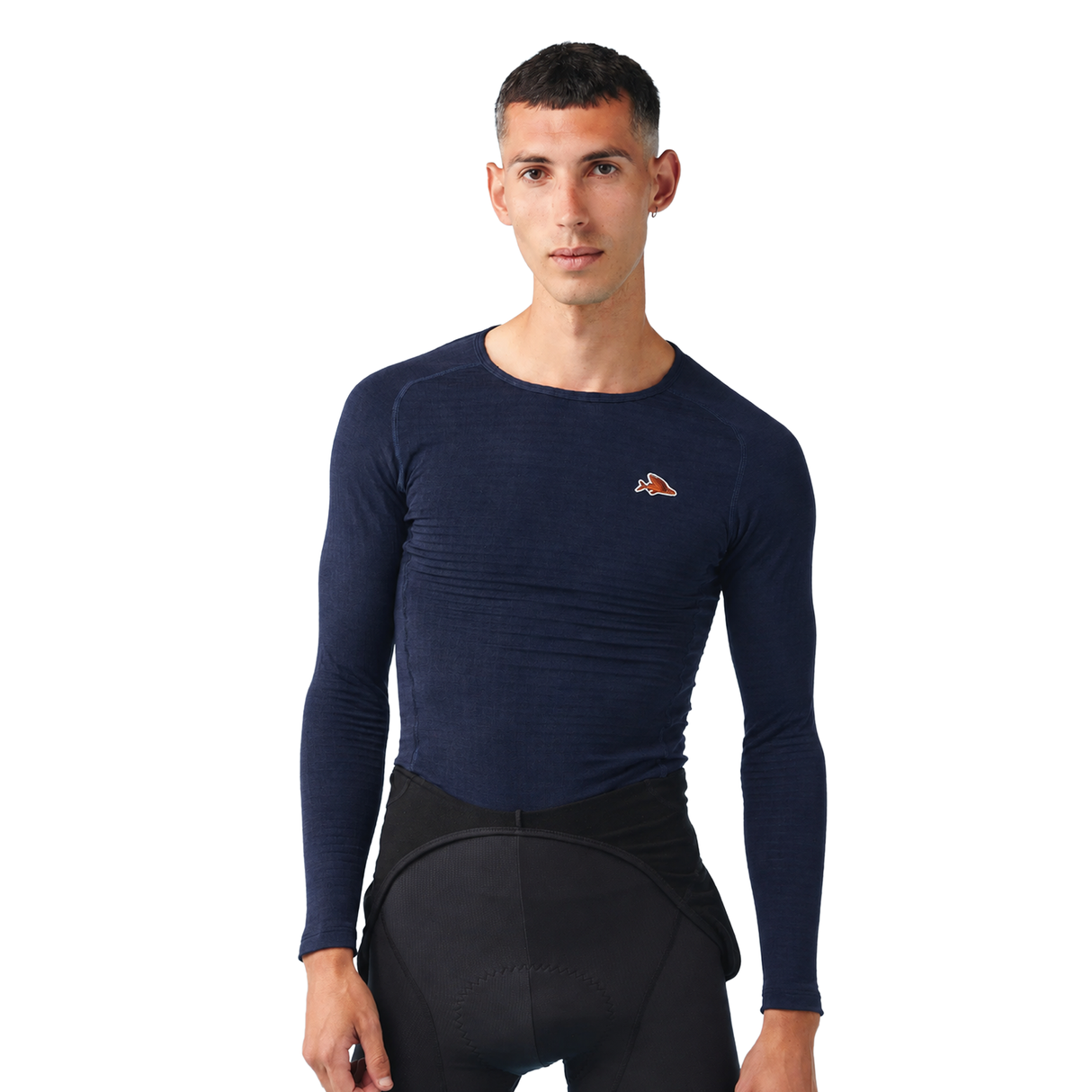 Maglia intima maniche lunghe Cafe du cycliste Coline - Blu