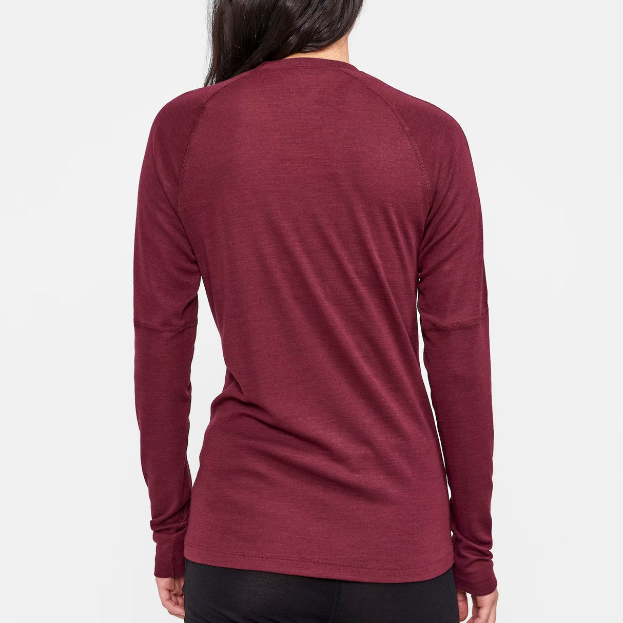 Maglia intima donna maniche lunghe Craft ADV Wool Merino RN LS W - Rosso - L