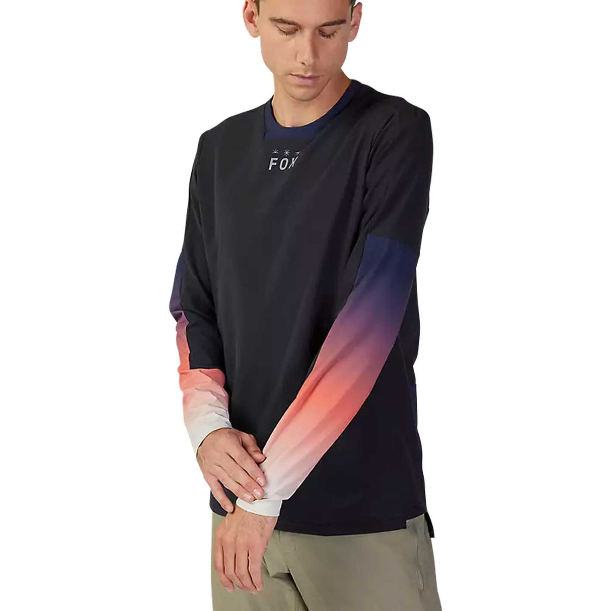 Maglia maniche lunghe Fox Ranger Defend Lunar Thermal - Nero - B