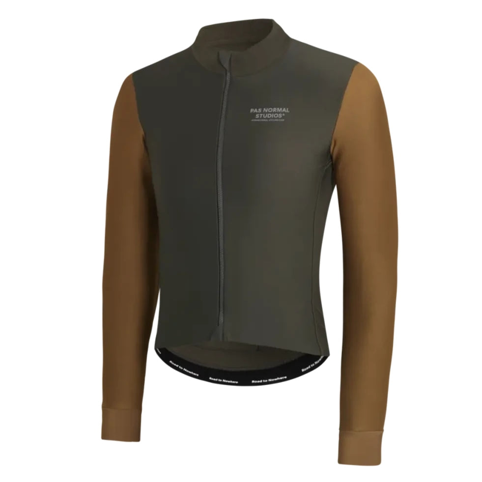 Maglia maniche lunghe Pas Normal Studios Mechanism Thermal - Verde marrone - P