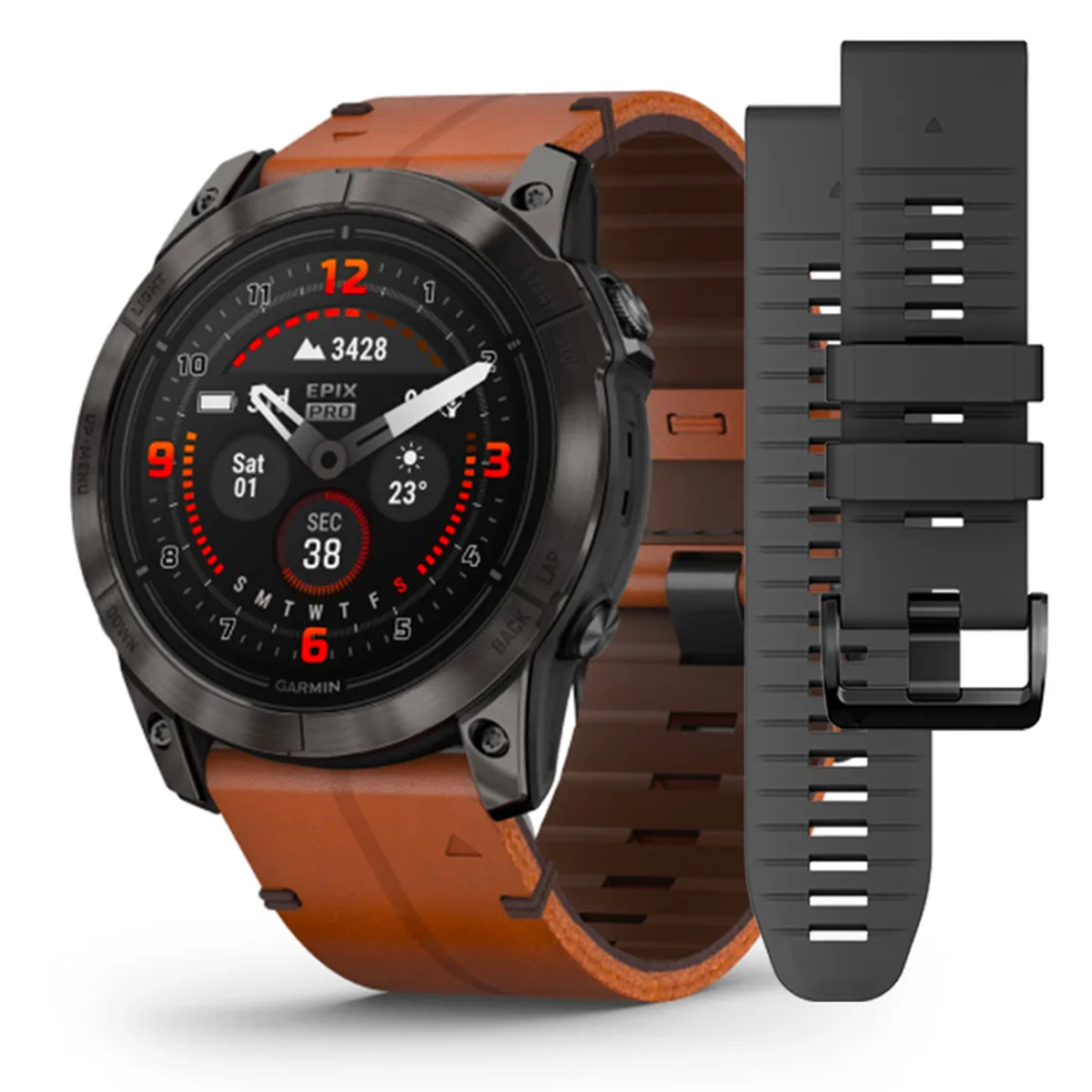Garmin epix Pro (Gen 2) Sapphire Edition 51 mm - Schwarzbraun