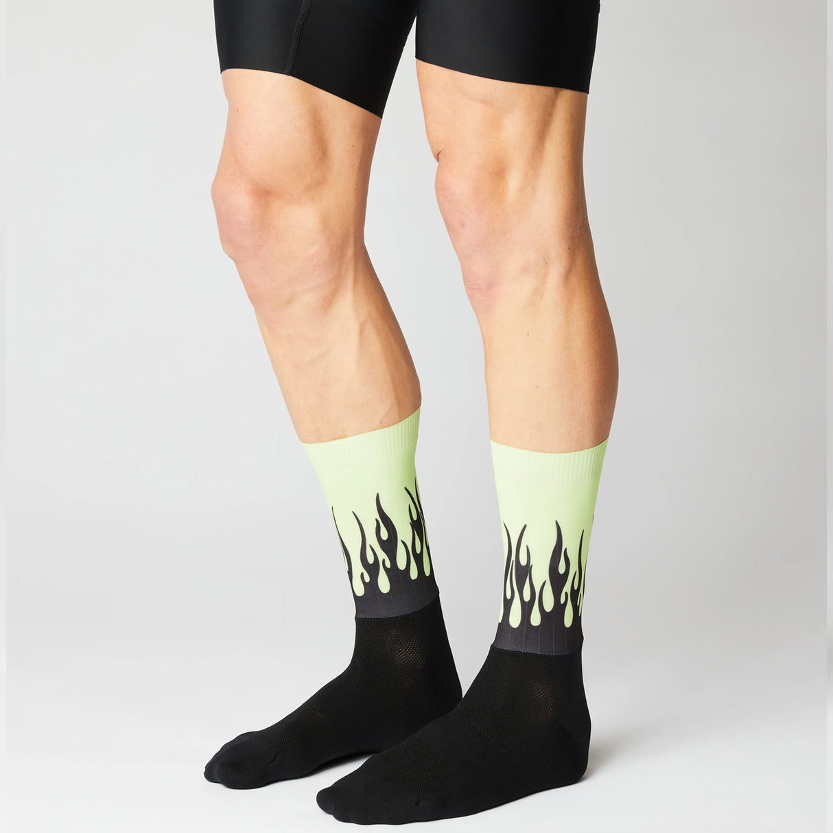 Calze Fingerscrossed Aero Flame - Nero verde - M