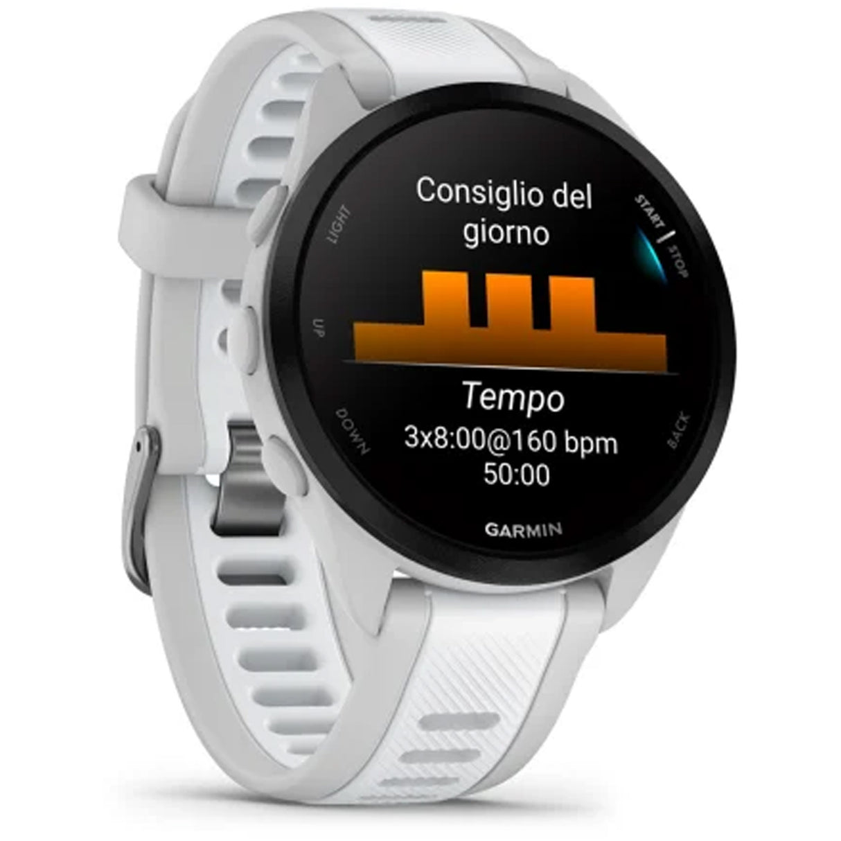 Garmin Forerunner 165 - Grigio bianco - L