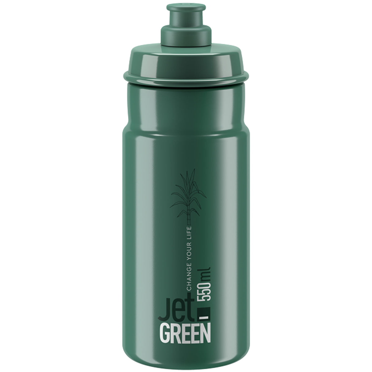 Borraccia Elite Jet Green 550ml - Verde scuro - G