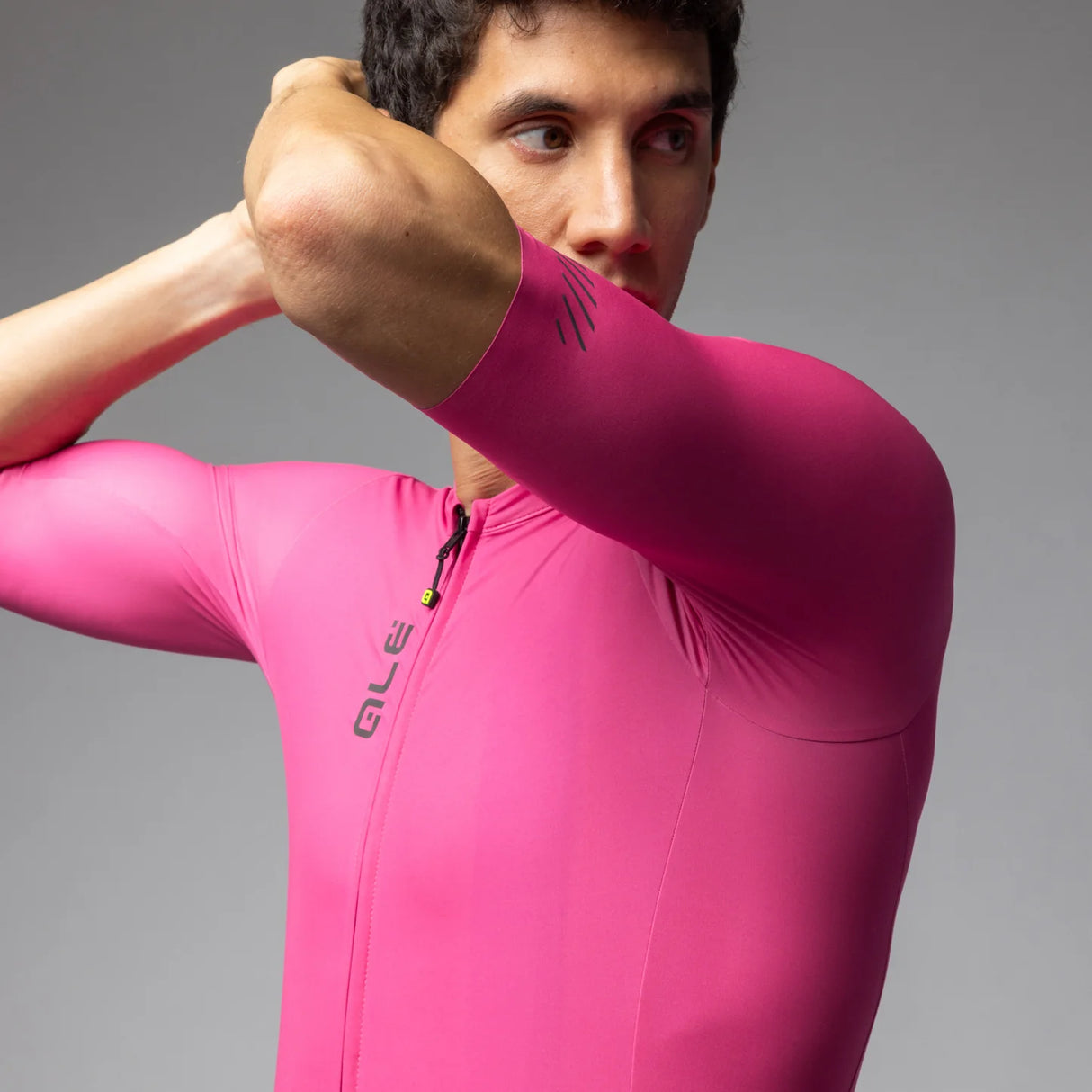 Maglia Ale Pragma Color Block - Fucsia - P