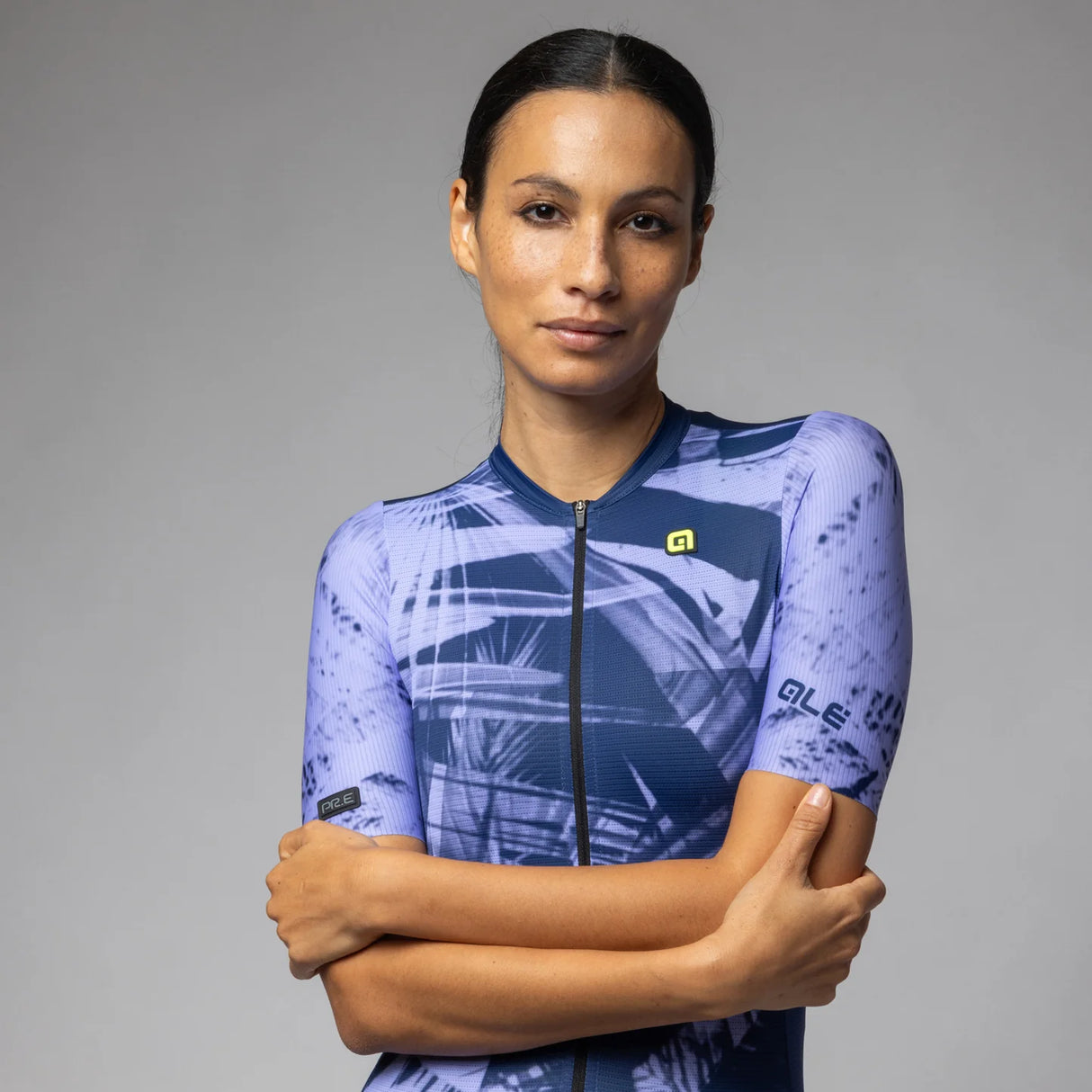 Maglia donna Ale PR-E Palm - Blu - P