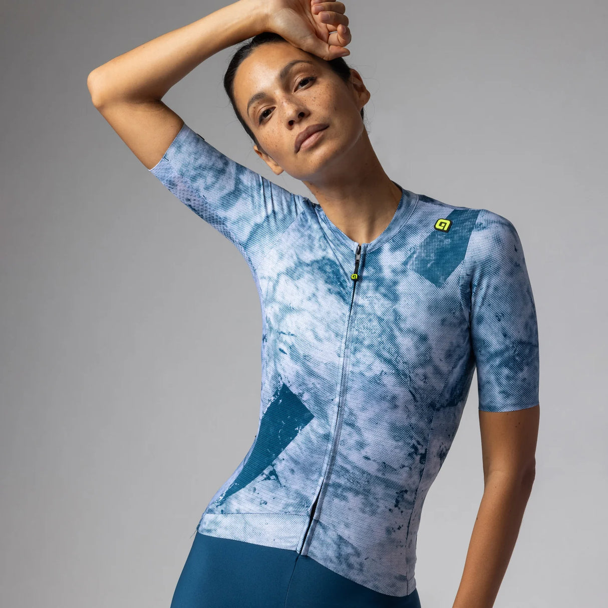 Maglia donna Ale PR-E Marble - Blu - O