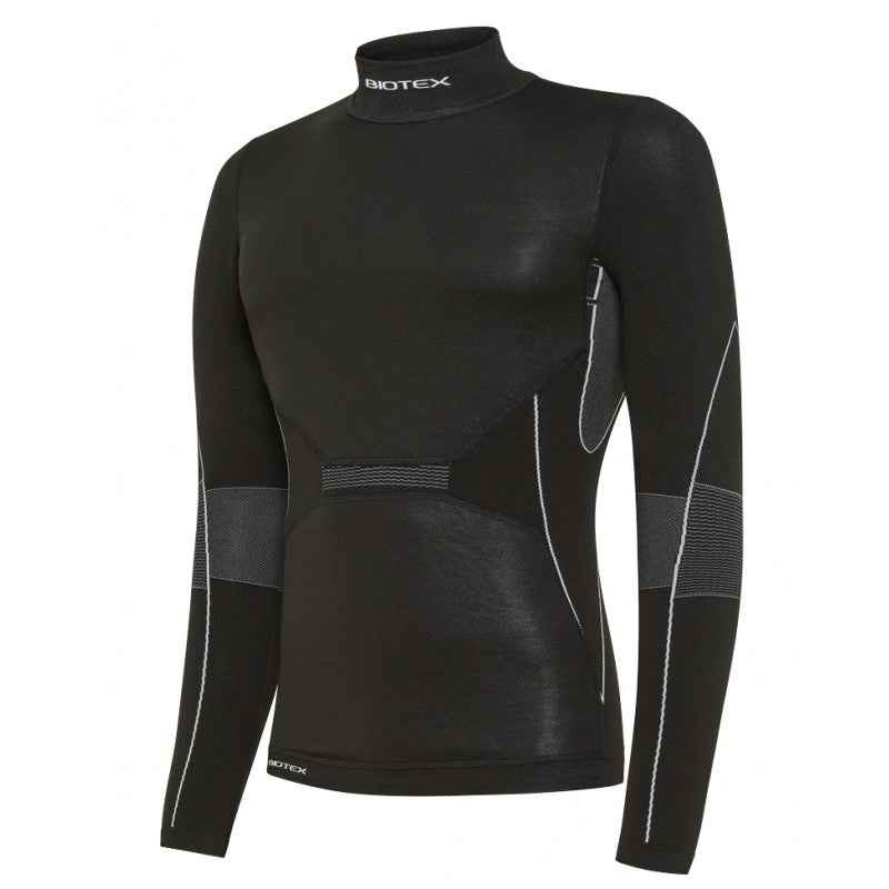 Maglia intima maniche lunghe Biotex Lupetto Wind Seamless - Nero - P