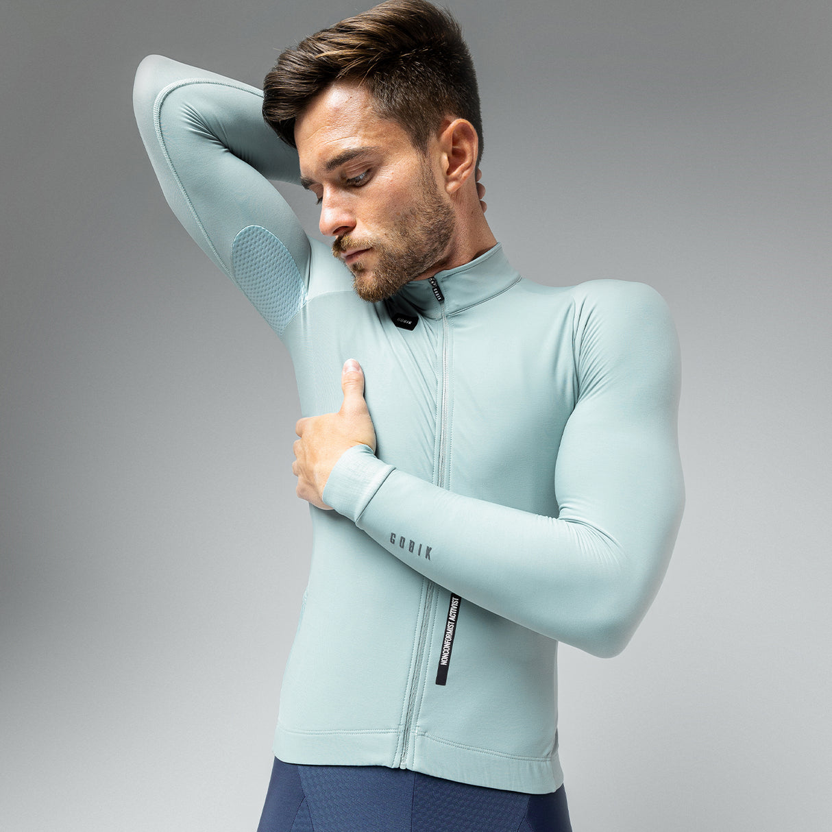 Maglia maniche lunghe Gobik Pacer Solid Hakone Equinoccio - Azzurro - O