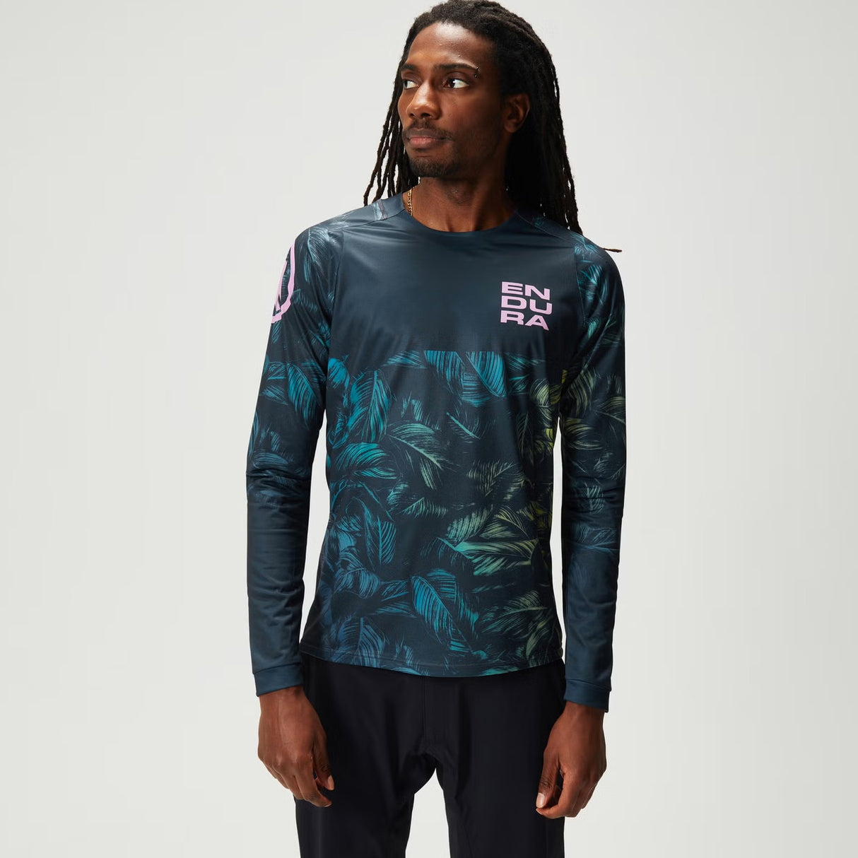 Maglia maniche lunghe Endura Tropical Print LTD - Grigio - B