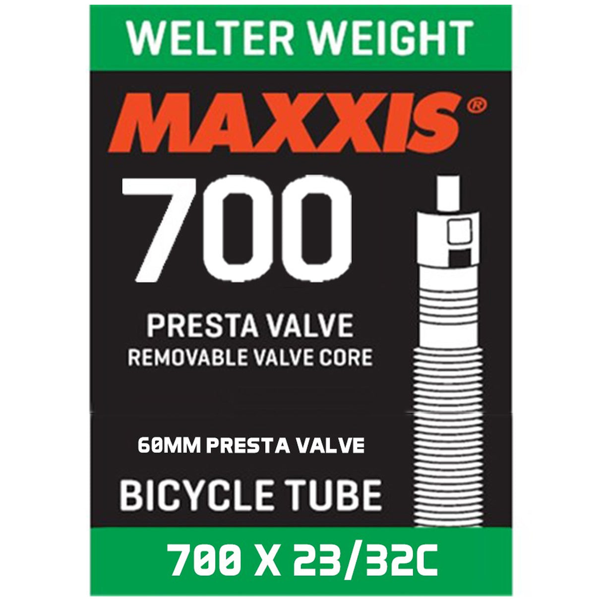 Camera d'aria Maxxis welter weight 700x23/32 - Presta 60 mm - H