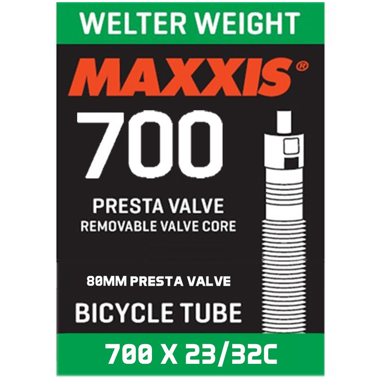 Camera d'aria Maxxis welter weight 700x23/32 - Presta 80 mm - B