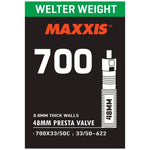 Camera d'aria Maxxis welter weight 700x33/50 - Presta 48 mm