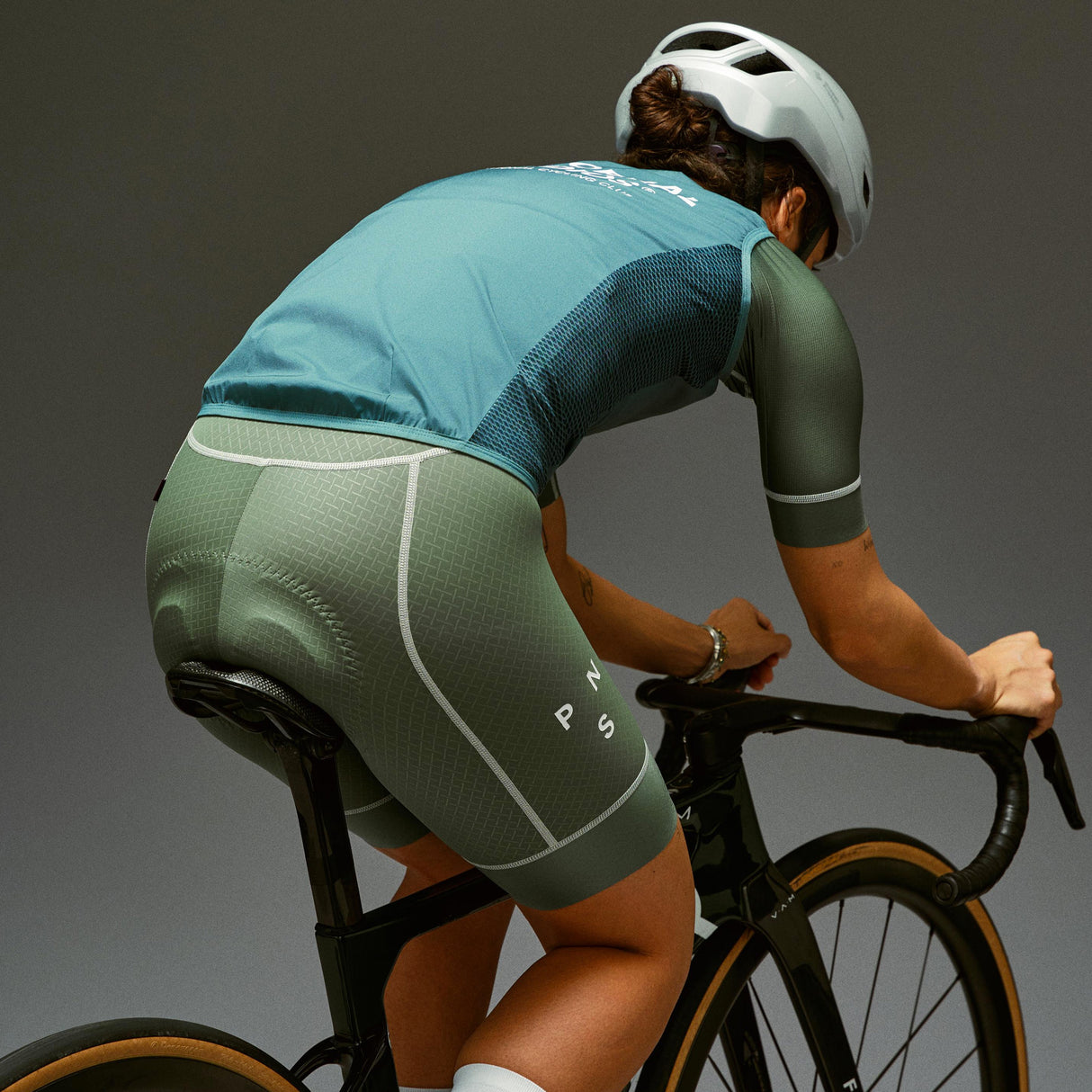 Gilet Donna Pas Normal Studios Mechanism Stow Away - Grigio Verde - B