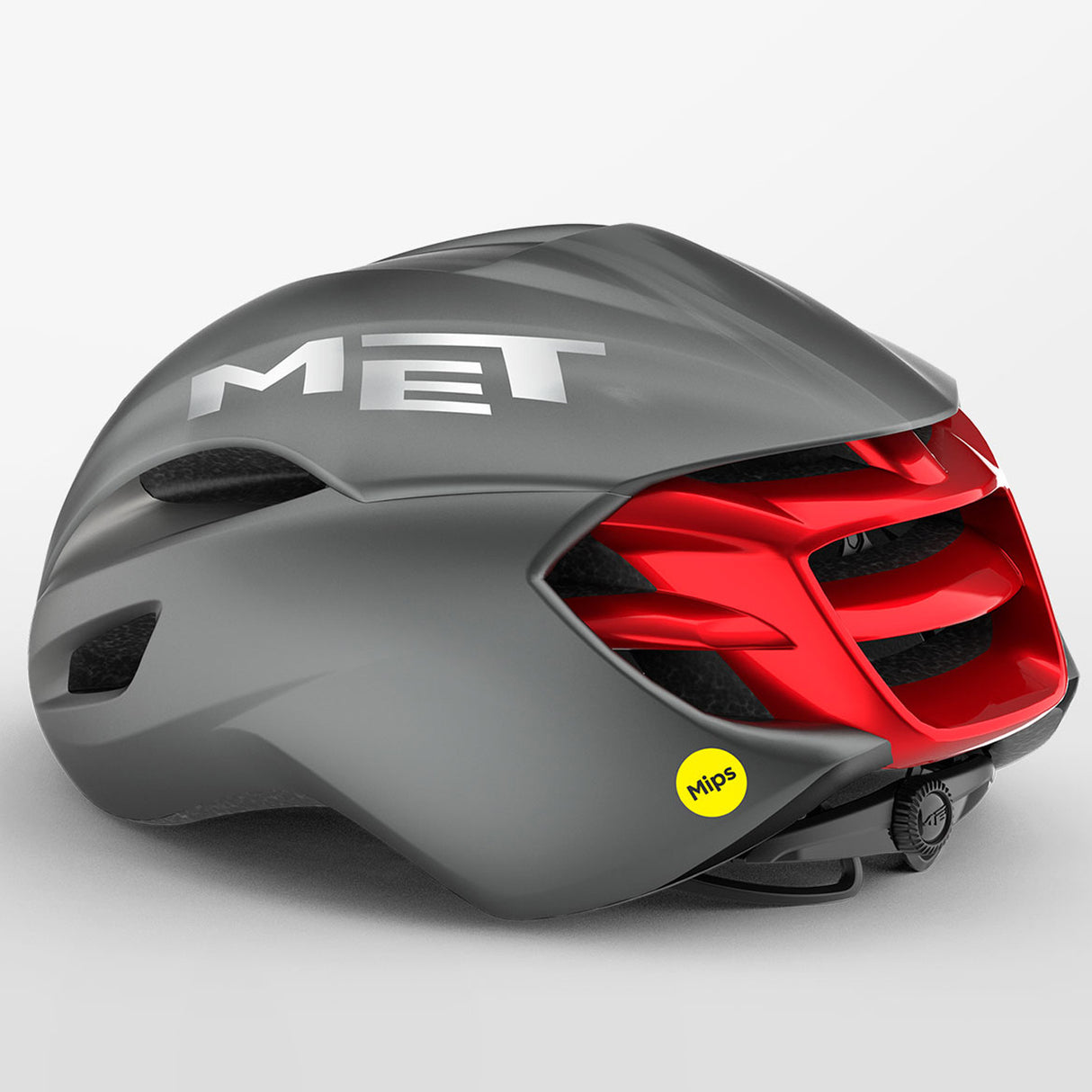 Casco Met Manta Mips - Grigio rosso - B
