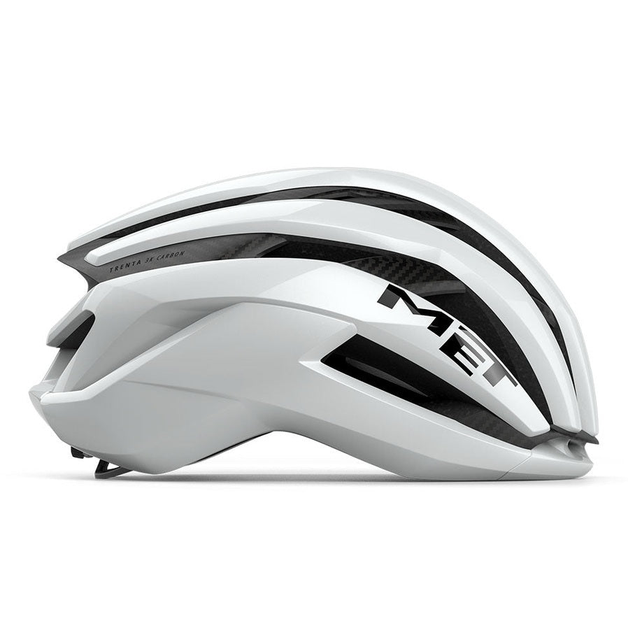 Casco Met Trenta 3K Carbon Mips - Blanco brillante