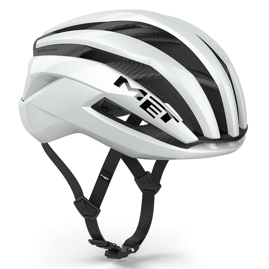 Casco Met Trenta 3K Carbon Mips - Blanco brillante