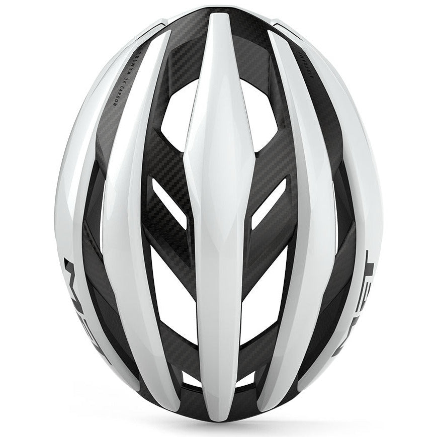 Casco Met Trenta 3K Carbon Mips - Blanco brillante