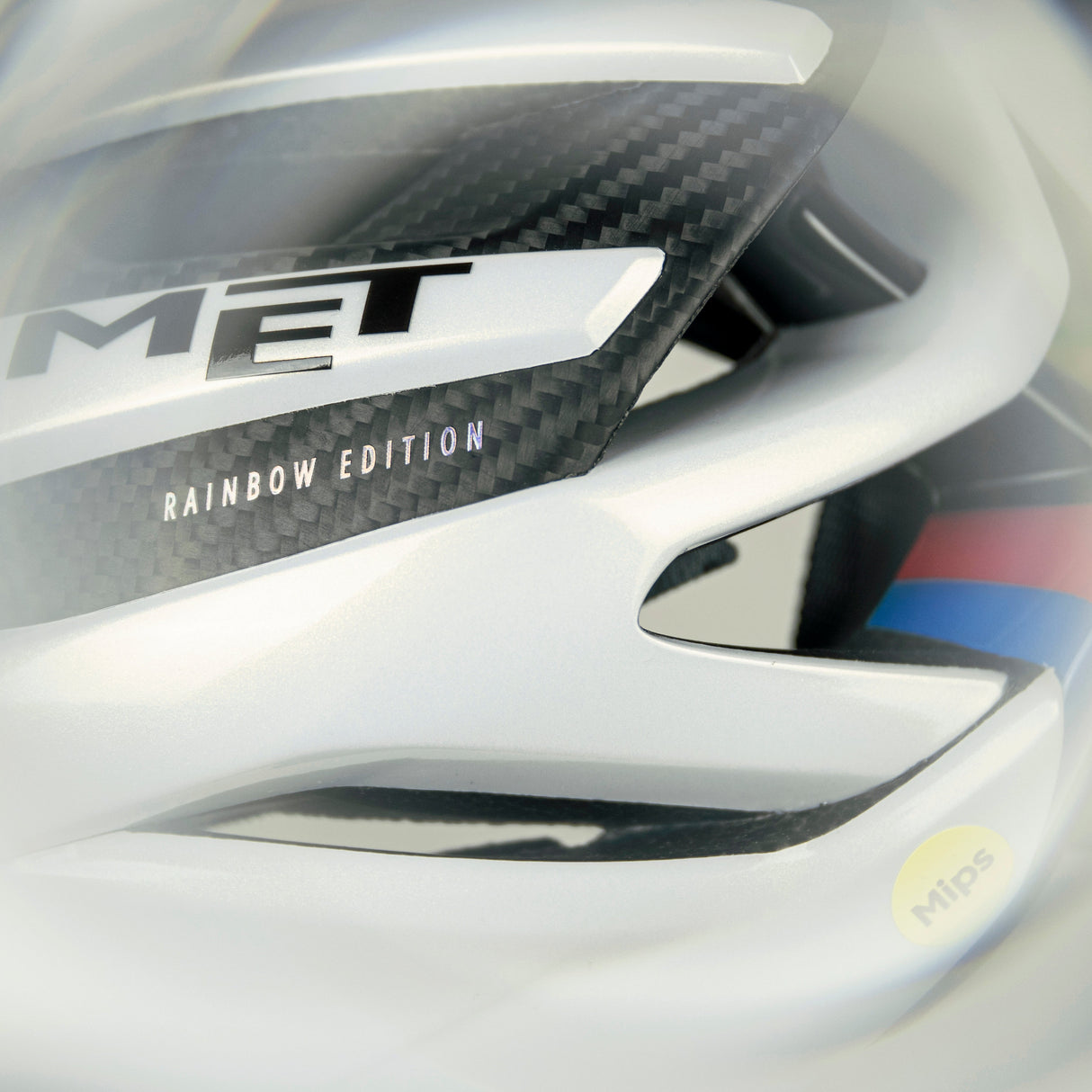 Met Trenta 3K Carbon Mips Tadej Pogacar - Rainbow Limited Edition Helmet