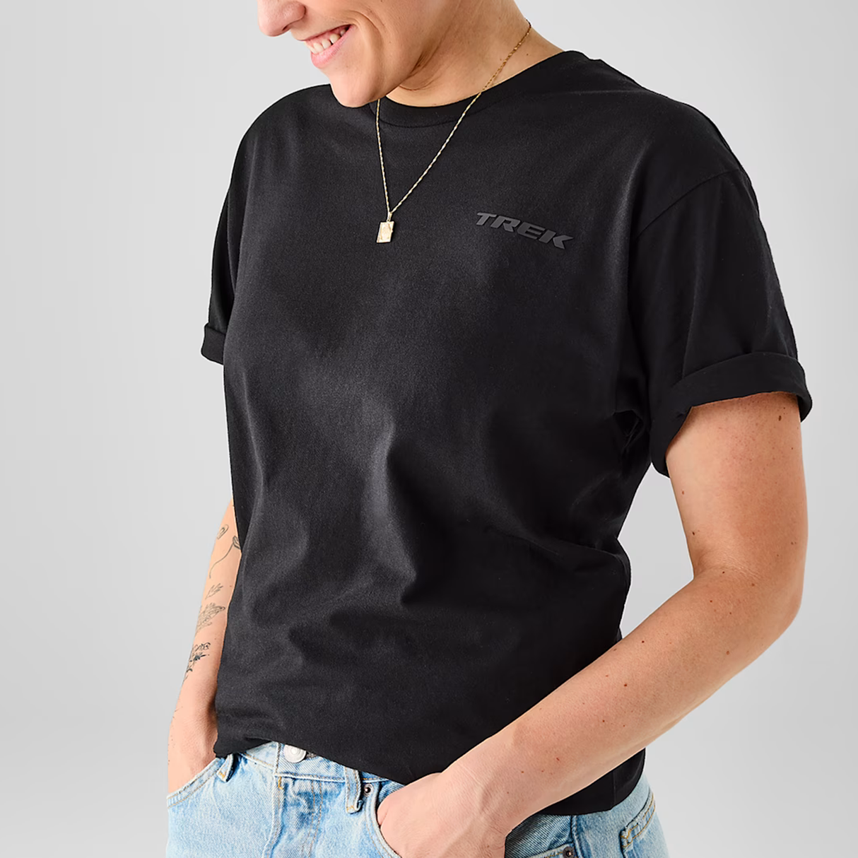 T-Shirt Trek Monochromatic - Schwarz