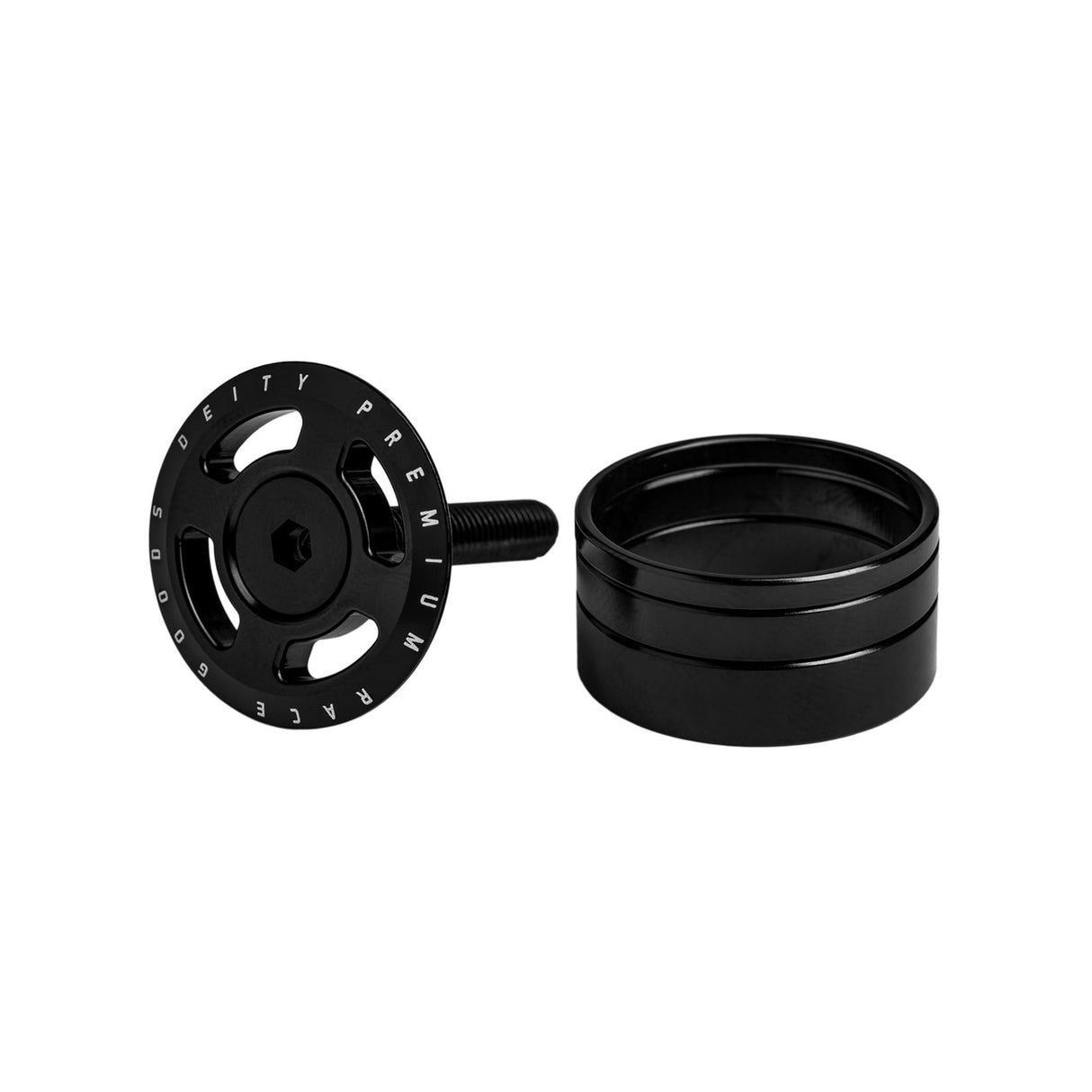 Tappo serie sterzo Deity Crosshair - Nero - N