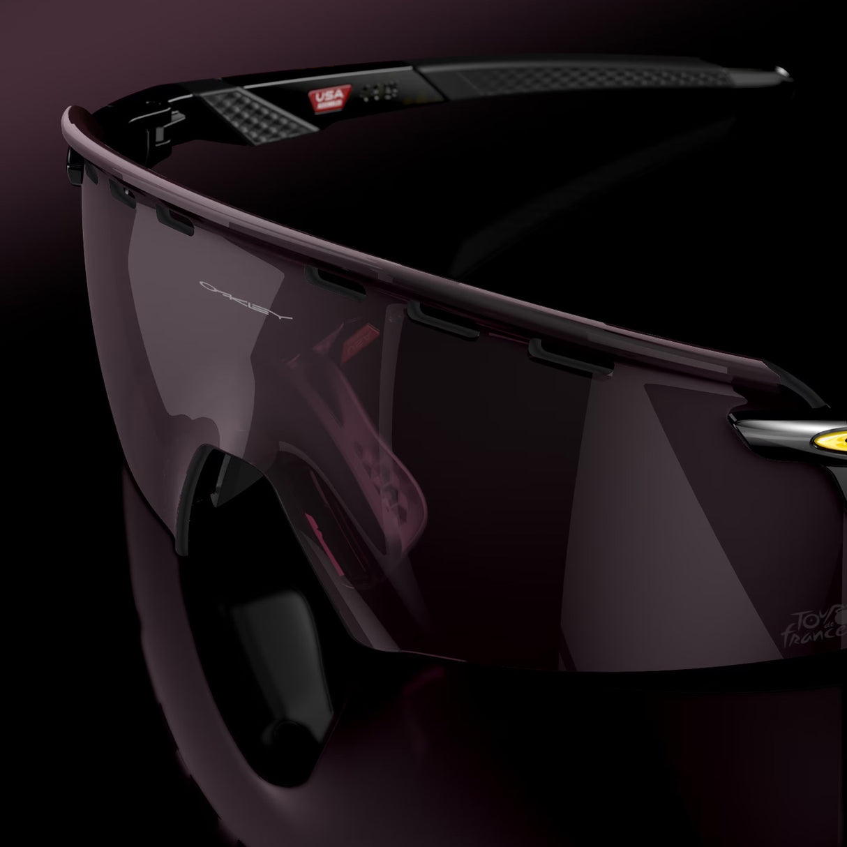 Occhiali Oakley Encoder Strike Vented Tour de France - Black Ink Prizm Road - M