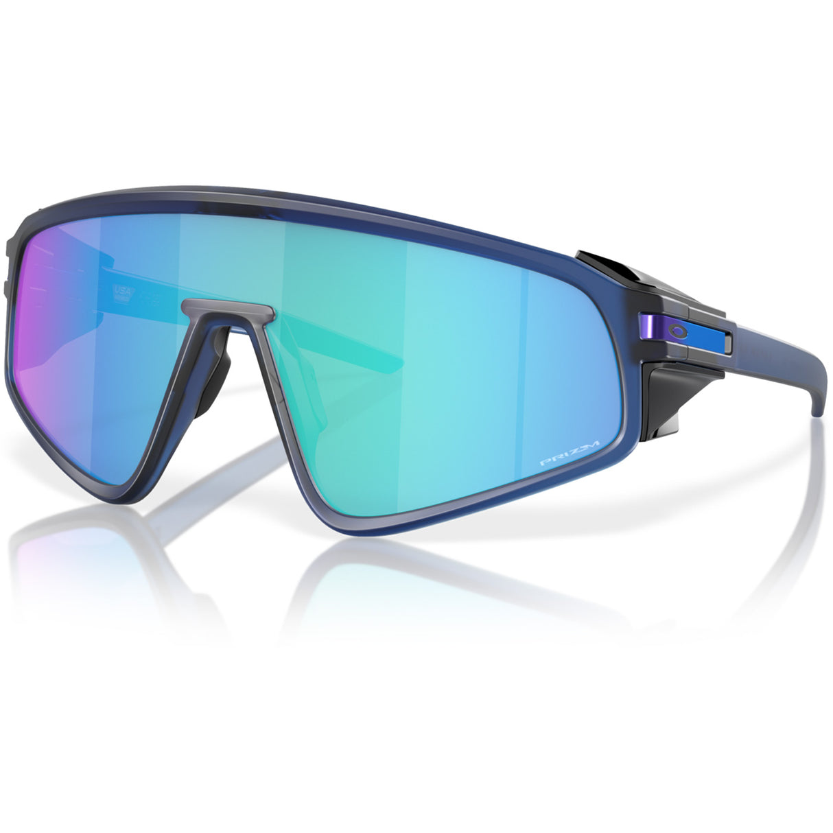 Occhiali Oakley Latch Panel - Matte Trans Navy Prizm Sapphire - Q