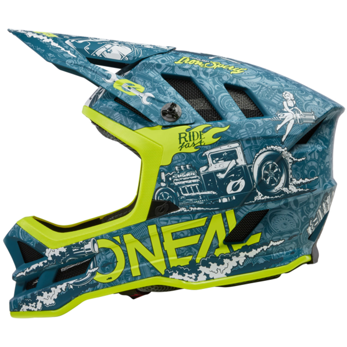 Casco O'neal Blade Polyacrylite HR - Blu verde - D