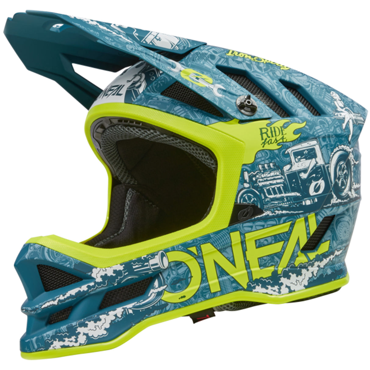 Casco O'neal Blade Polyacrylite HR - Blu verde - C
