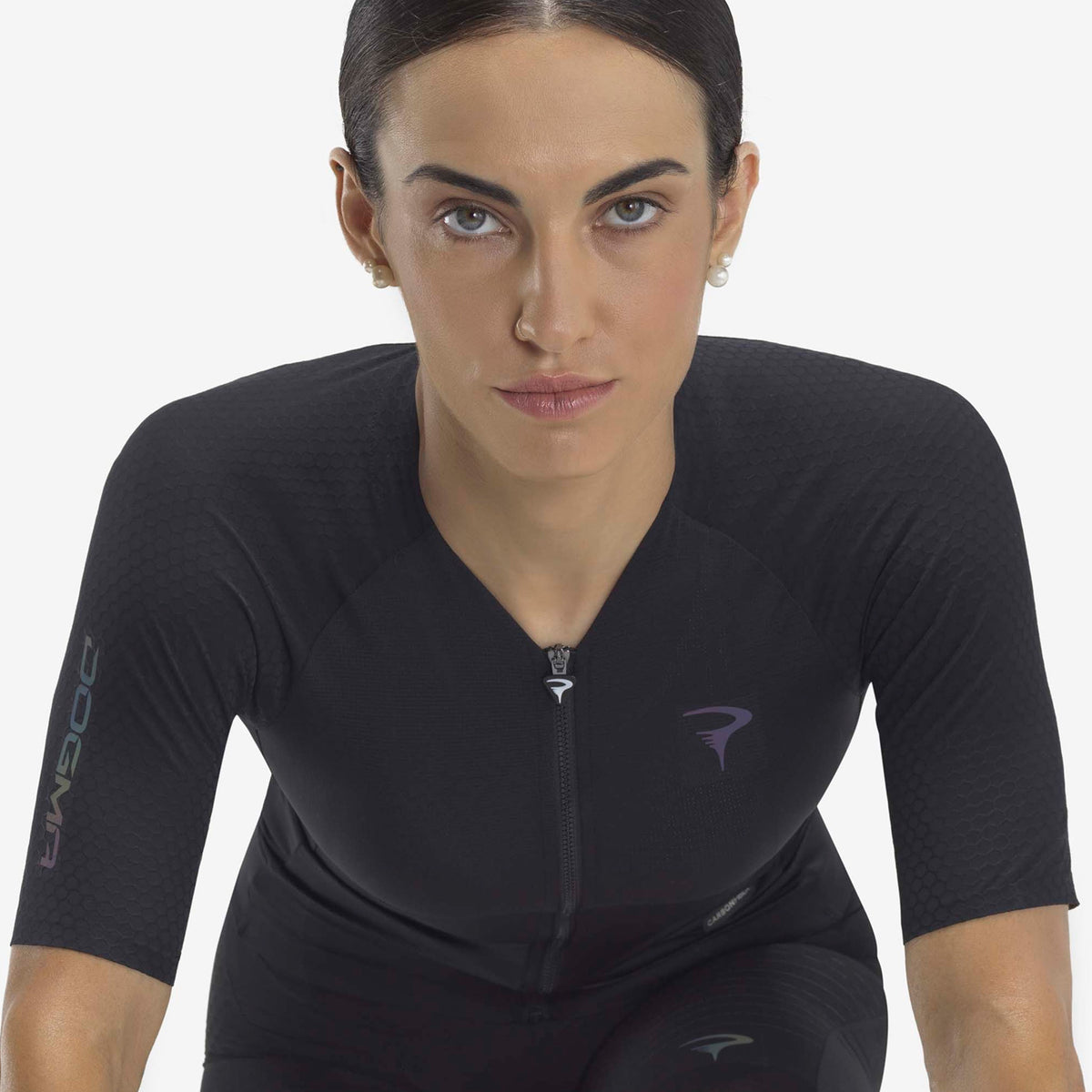Femme TEAM SKY FAN LIGHT BLUE Maillot de Cyclisme Manches Courtes + Cuissard Vélo à Bretelles